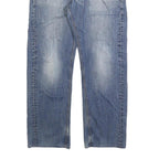 CARHARTT Mens Regular Fit Blue Denim Jeans W36 L30 Classic Cotton Blend Zip