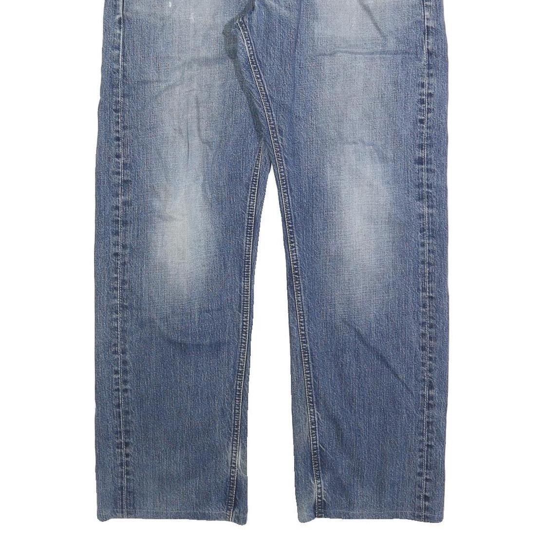 CARHARTT Mens Regular Fit Blue Denim Jeans W36 L30 Classic Cotton Blend Zip