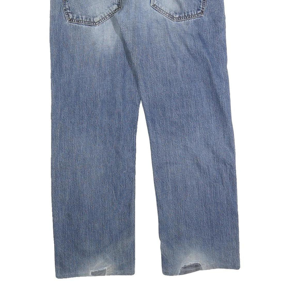 CARHARTT Mens Regular Fit Blue Denim Jeans W36 L30 Classic Cotton Blend Zip