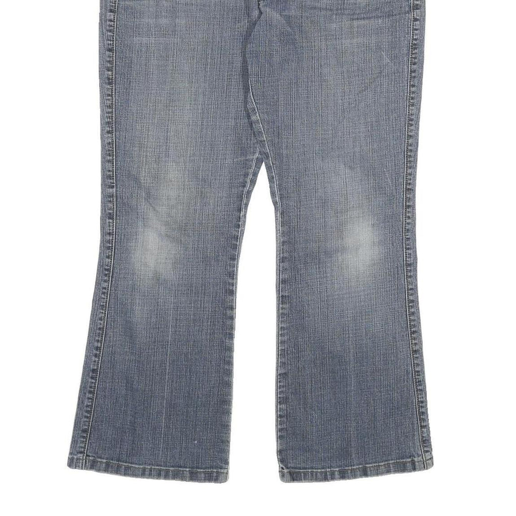 LEE Womens Regular Fit Blue Denim Straight Jeans W32 L26 Classic Cotton Blend