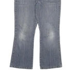 LEE Womens Regular Fit Blue Denim Straight Jeans W32 L26 Classic Cotton Blend