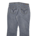 LEE Womens Regular Fit Blue Denim Straight Jeans W32 L26 Classic Cotton Blend