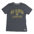 RUSSELL ATHLETIC Mens Grey UC Davis Aggies Graphic T-Shirt S Short Sleeve Crew