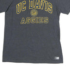 RUSSELL ATHLETIC Mens Grey UC Davis Aggies Graphic T-Shirt S Short Sleeve Crew