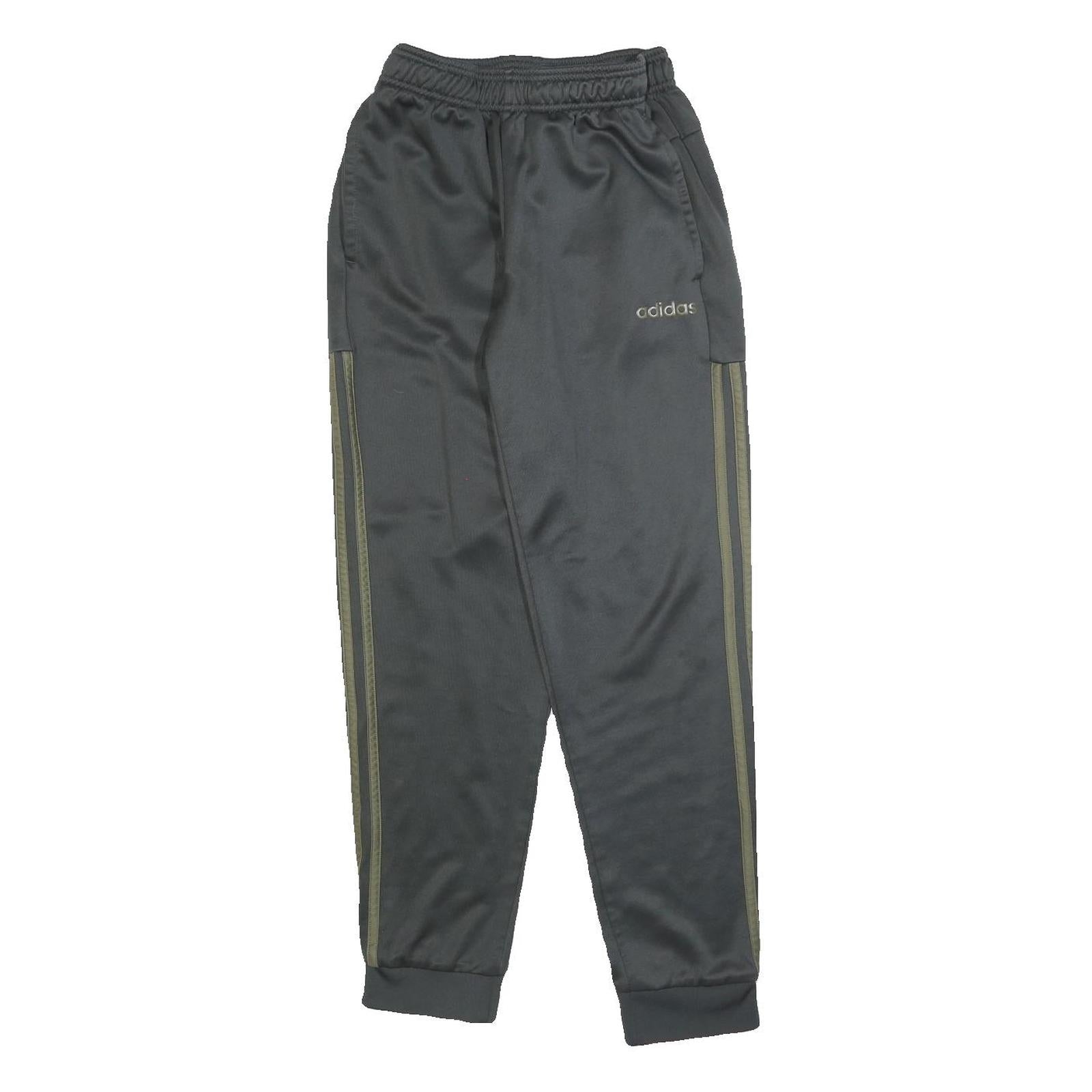 ADIDAS Mens Joggers Black & Olive Slim Tapered Size S W25 L28 Sports Training