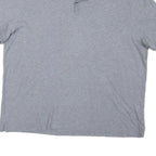 CALVIN KLEIN Mens Grey Short Sleeve Plain 2XL Cotton Blend Polo Shirt