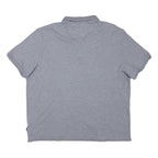 CALVIN KLEIN Mens Grey Short Sleeve Plain 2XL Cotton Blend Polo Shirt