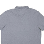 CALVIN KLEIN Mens Grey Short Sleeve Plain 2XL Cotton Blend Polo Shirt