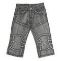 IDENTIC Mens Cotton Grey Casual Shorts M W32 Denim Style Pattern