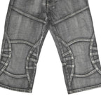 IDENTIC Mens Cotton Grey Casual Shorts M W32 Denim Style Pattern