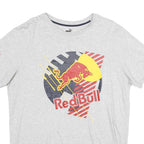 PUMA Mens Grey Red Bull Graphic T-Shirt L Short Sleeve Crew Neck Sportswear