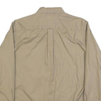 TOMMY HILFIGER Mens Beige Cotton Blend Shirt L Button Down Pocket Casual