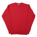 Mens Red Crew Neck Sweatshirt XS USA Olympic Logo Cotton Blend Pullover