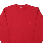 Mens Red Crew Neck Sweatshirt XS USA Olympic Logo Cotton Blend Pullover