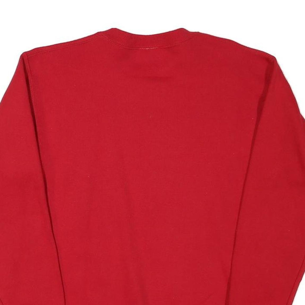 Mens Red Crew Neck Sweatshirt XS USA Olympic Logo Cotton Blend Pullover