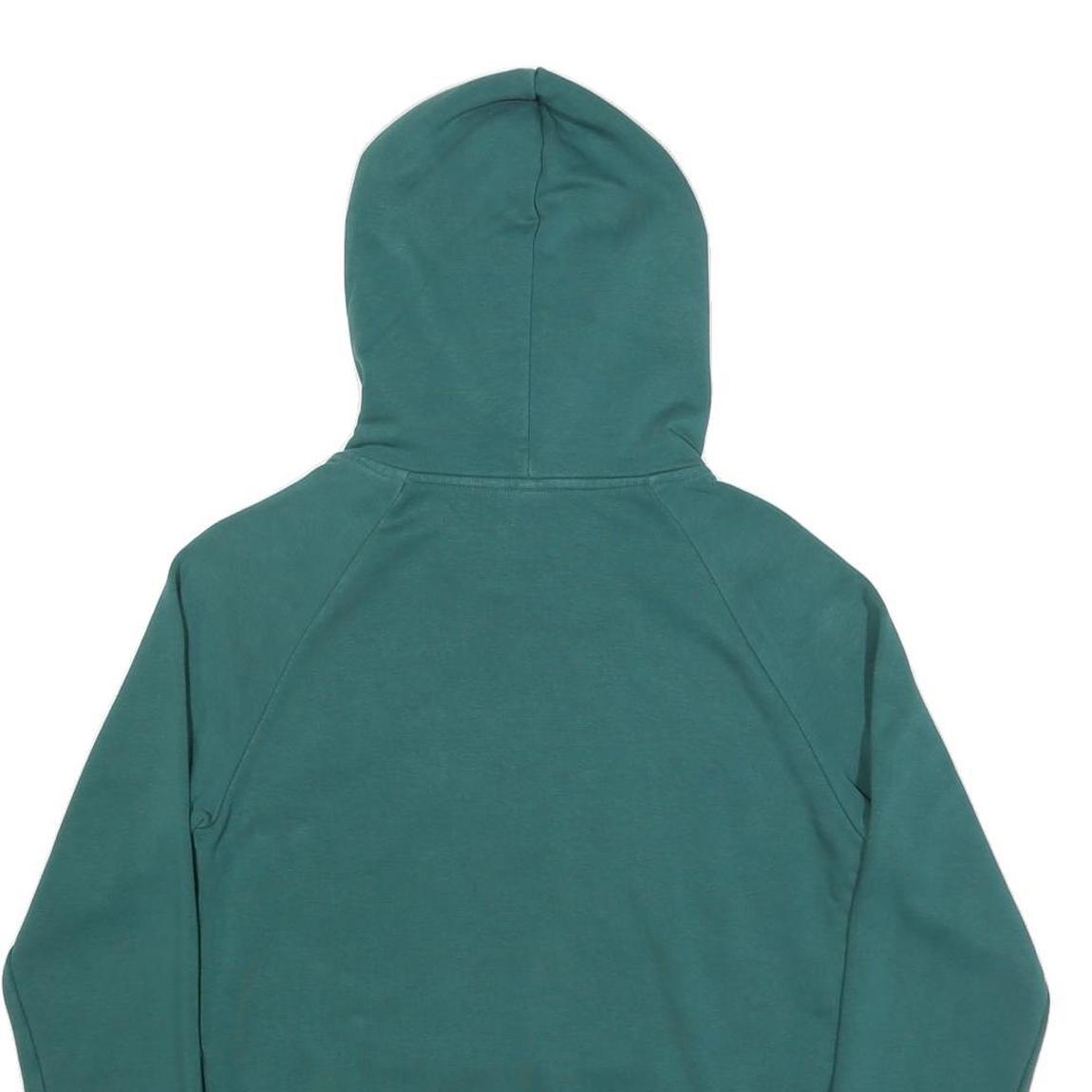 ADIDAS Womens Green Pullover Hoodie XS Cotton Blend Casual Sweatshirt