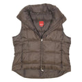 ESPRIT Womens Brown Jacket XL Polyester Blend Quilted Zip Up Lightweight Warm