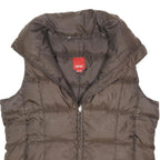 ESPRIT Womens Brown Jacket XL Polyester Blend Quilted Zip Up Lightweight Warm