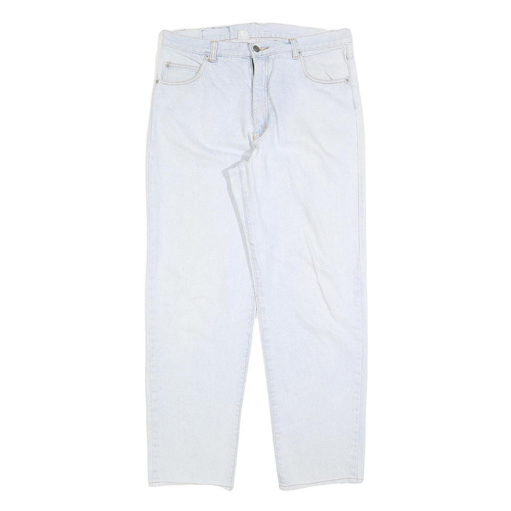 TRAILER Womens Light Blue Regular Fit Straight Denim Jeans W32 L32 Cotton Blend