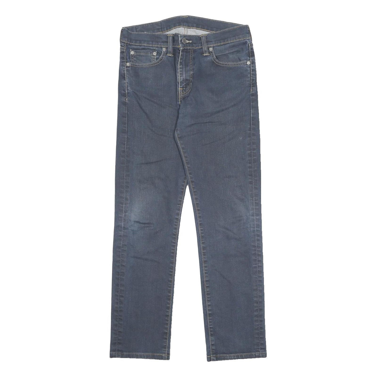 LEVI'S 514 Slim Mens Jeans Blue Slim Straight Denim Medium W30 L28 Zip Cotton