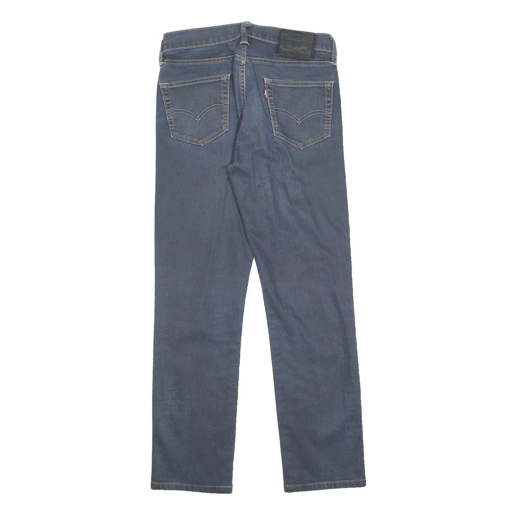 LEVI'S 514 Slim Mens Jeans Blue Slim Straight Denim Medium W30 L28 Zip Cotton