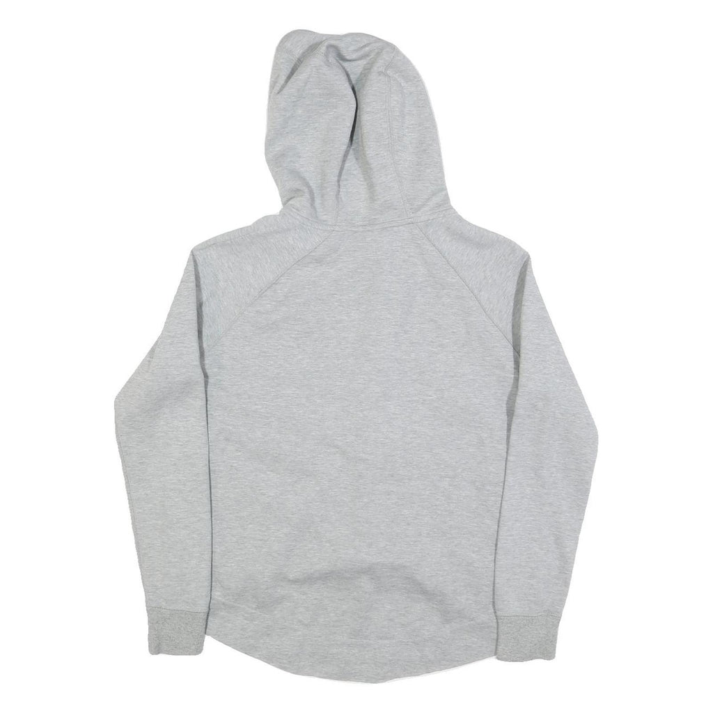 NIKE Womens Grey Hoodie S Cotton Blend Zip Up Lightweight Sweatshirt