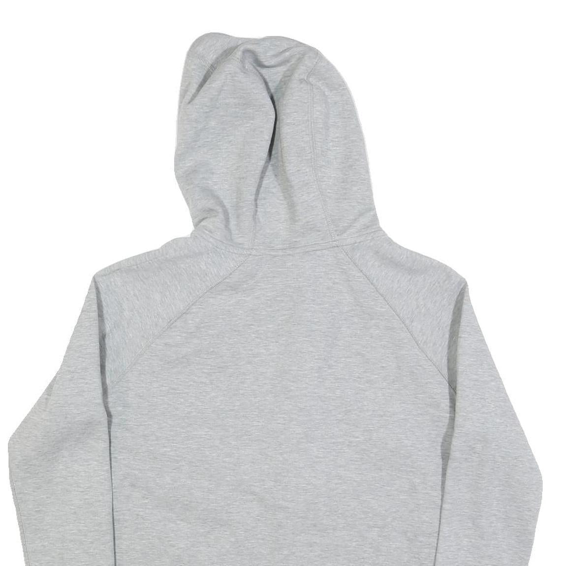 NIKE Womens Grey Hoodie S Cotton Blend Zip Up Lightweight Sweatshirt