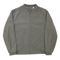 CANSON Mens Grey Bomber Jacket 2XL Polyester Blend Zip Closure Plain