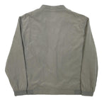 CANSON Mens Grey Bomber Jacket 2XL Polyester Blend Zip Closure Plain