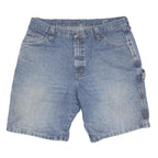 WRANGLER Mens Denim Blue Casual Shorts L W36 Cotton Blend Workwear Style