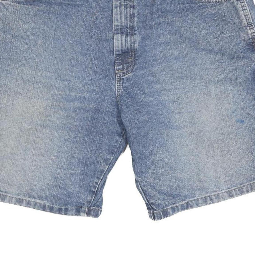 WRANGLER Mens Denim Blue Casual Shorts L W36 Cotton Blend Workwear Style