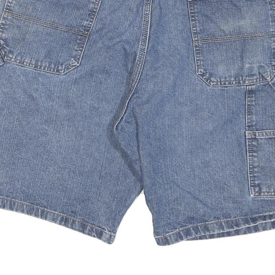 WRANGLER Mens Denim Blue Casual Shorts L W36 Cotton Blend Workwear Style