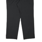 HAGMAN Mens Wool Blend Black Regular Fit Straight Leg Trousers W34 L28 Smart