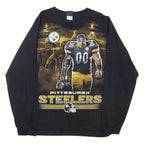 NFL Pittsburgh Steelers Mens T-Shirt Black Long Sleeve USA L