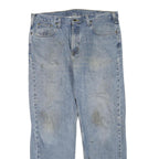 CARHARTT Mens Regular Fit Blue Denim Jeans W38 L32 Workwear Zip Closure Casual