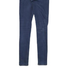 LEVI'S 710 Womens Slim Blue Denim Medium W24 L29 Skinny Zip Jeans