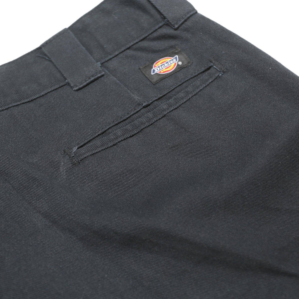 DICKIES Mens Slim Fit Black Cotton Blend Slim Trousers W34 L29 Workwear Casual