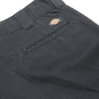 DICKIES Mens Slim Fit Black Cotton Blend Slim Trousers W34 L29 Workwear Casual