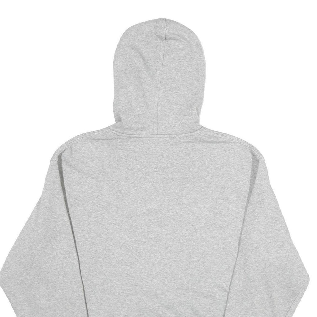 CHAMPION Mens Grey Hoodie M Cotton Blend Pullover Logo Print