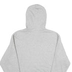 CHAMPION Mens Grey Hoodie M Cotton Blend Pullover Logo Print