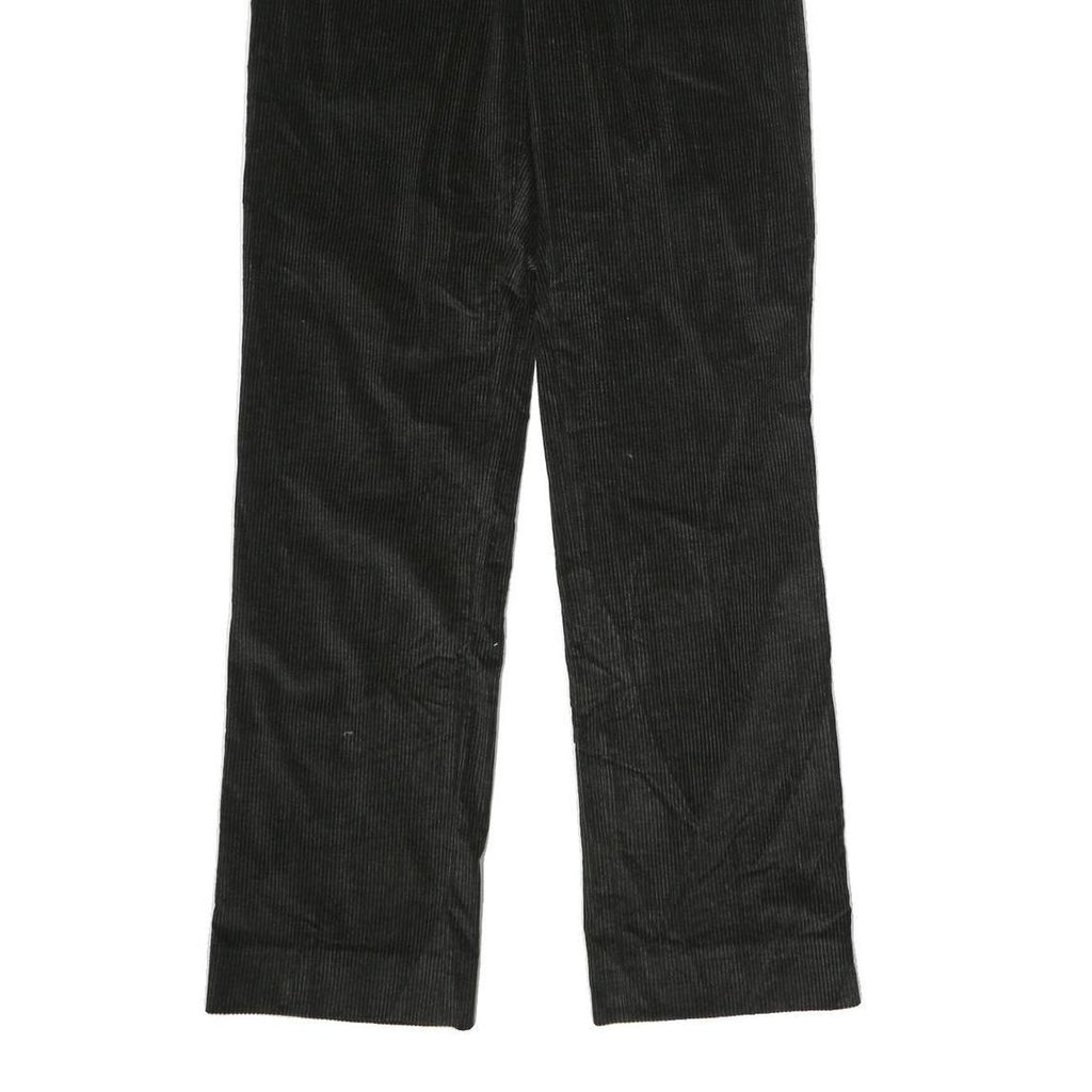 JOHN VARVATOS USA Mens Cotton Black Classic Straight Trousers W35 L38 Zip