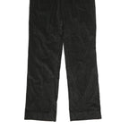 JOHN VARVATOS USA Mens Cotton Black Classic Straight Trousers W35 L38 Zip