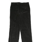 JOHN VARVATOS USA Mens Cotton Black Classic Straight Trousers W35 L38 Zip
