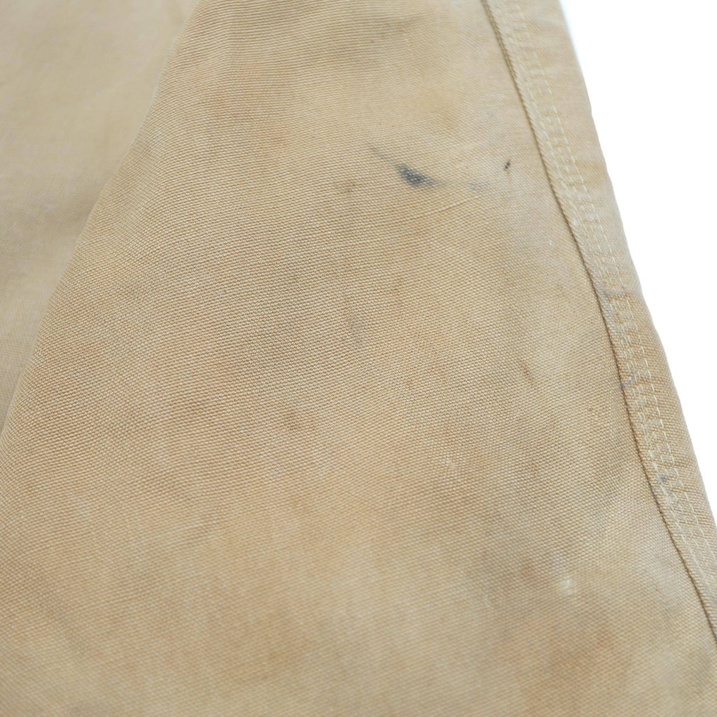 CARHARTT Mens Beige Workwear Jacket M Cotton Blend Canvas Button Closure Utility