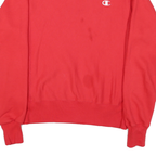 CHAMPION Mens Red Crew Neck XS Sweatshirt Cotton Blend Logo Embroidered