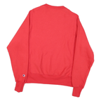 CHAMPION Mens Red Crew Neck XS Sweatshirt Cotton Blend Logo Embroidered