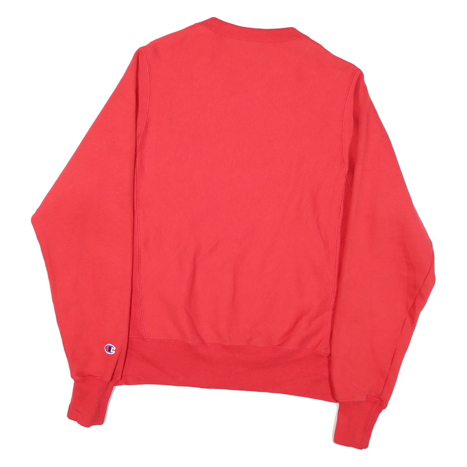 CHAMPION Mens Red Crew Neck XS Sweatshirt Cotton Blend Logo Embroidered