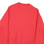 CHAMPION Mens Red Crew Neck XS Sweatshirt Cotton Blend Logo Embroidered