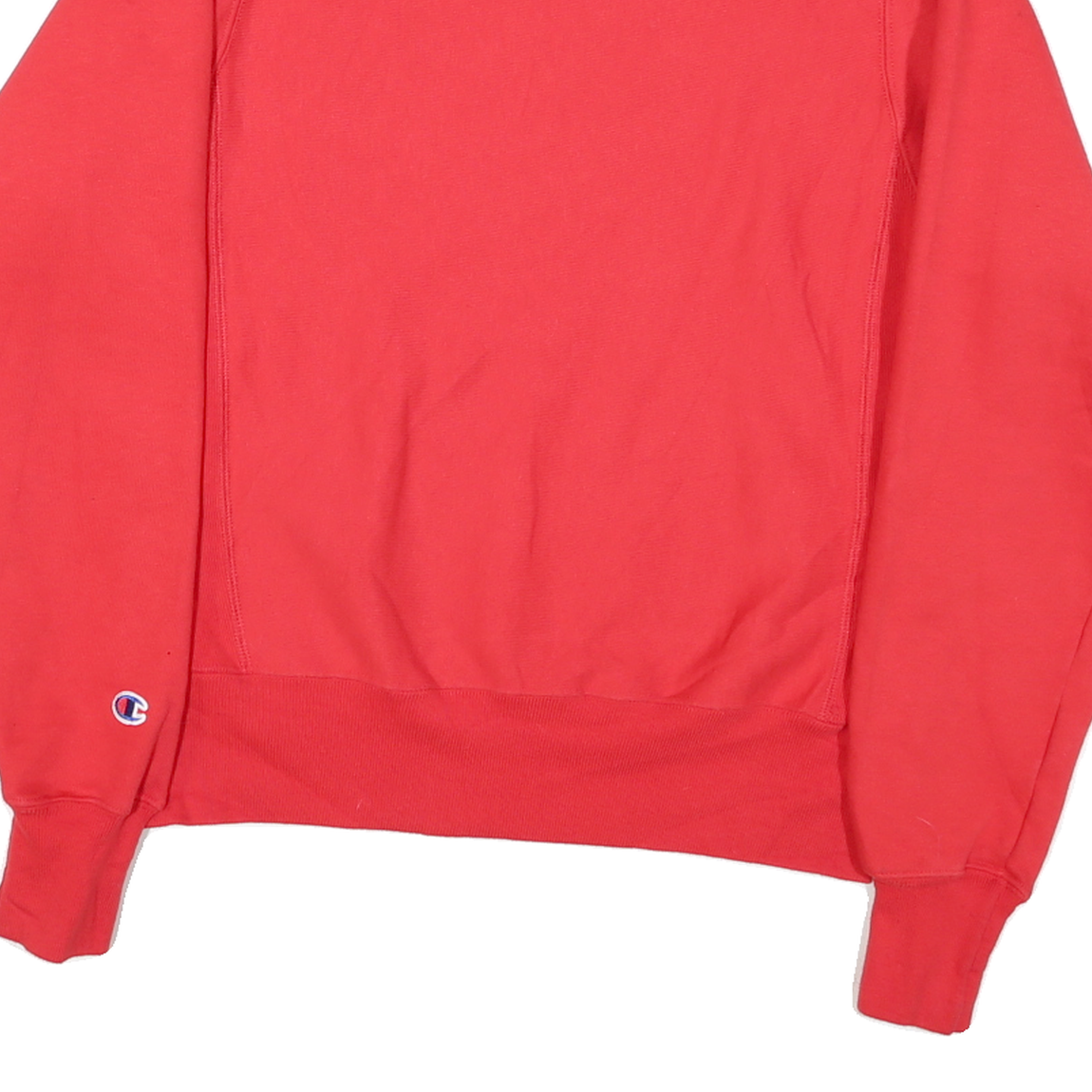 CHAMPION Mens Red Crew Neck XS Sweatshirt Cotton Blend Logo Embroidered