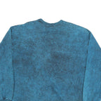 SUNSHINE Mens Blue Undersea World Crew Neck XL Cotton Blend Sweatshirt